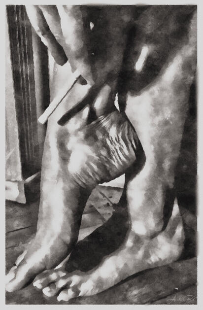 Smoking Feet - WaterPaint